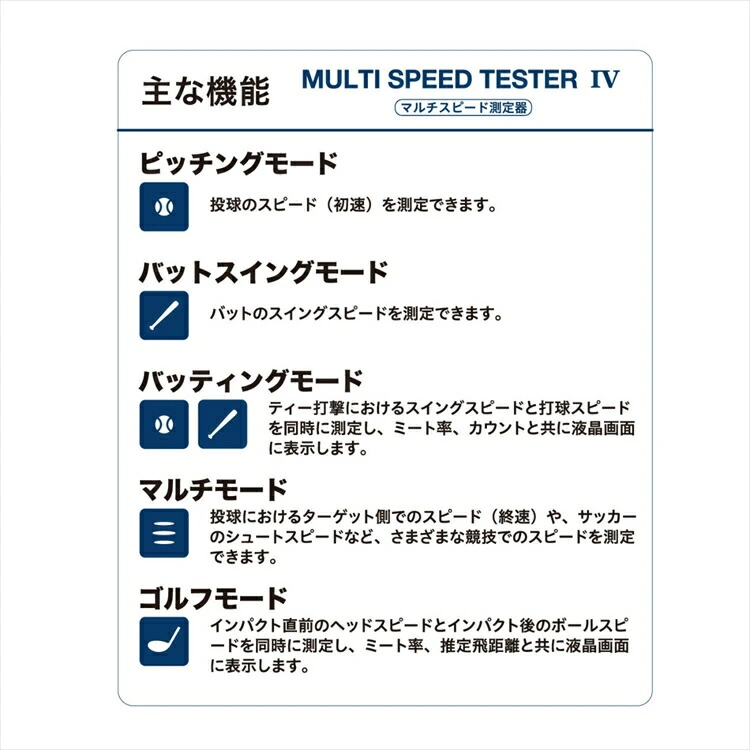 エスエスケイ マルチスピードテスター4 ( MST400 ) SSK MULTI SPEED TESTER IV 野球 ゴルフ 速度測定 スピードガン
