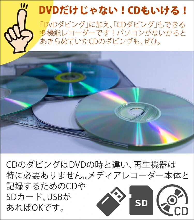 テレビ接続に便利なHDMIケーブル(3m)付き】とうしょう ダビング